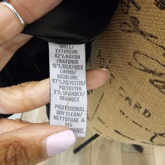 Calvin Klein Women's Velvet One-Button Jacket Size 6 - Picture 7 of 8